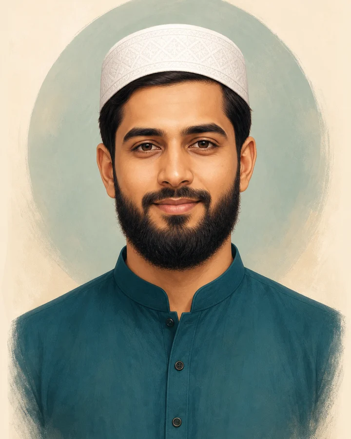 Illustrated male private profile avatar
